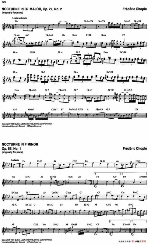 The Real Little Classical Fake Book（P121-140）