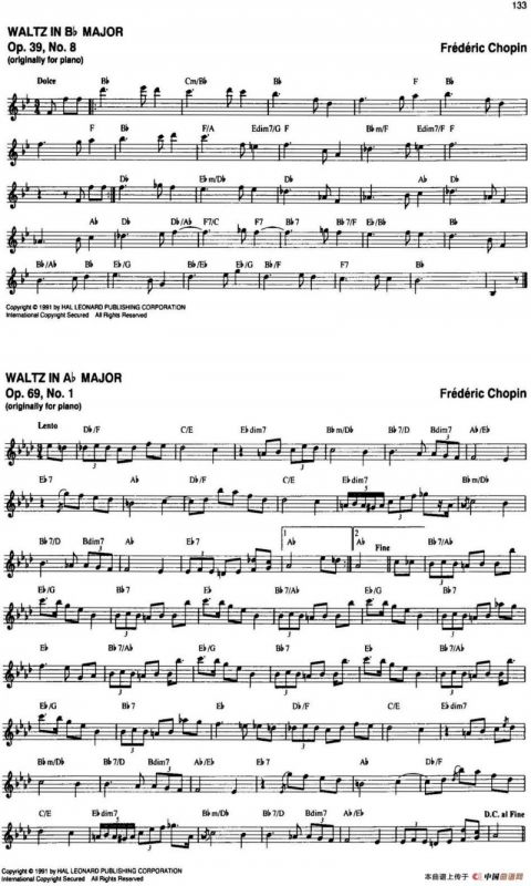 The Real Little Classical Fake Book（P121-140）