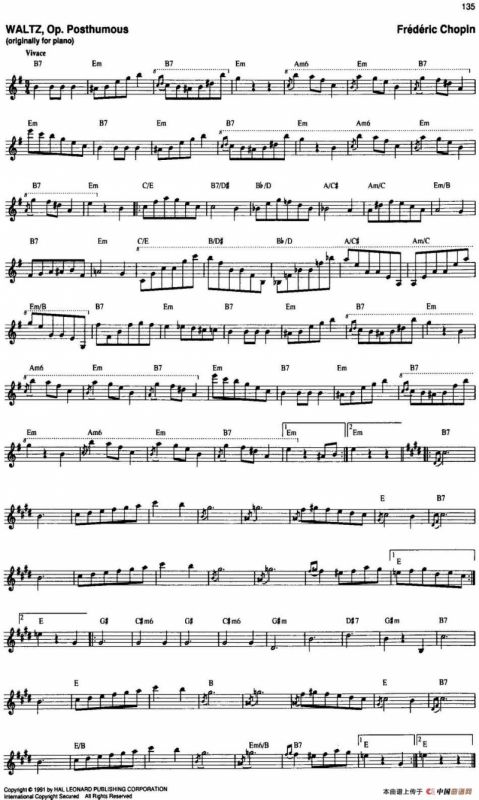 The Real Little Classical Fake Book（P121-140）