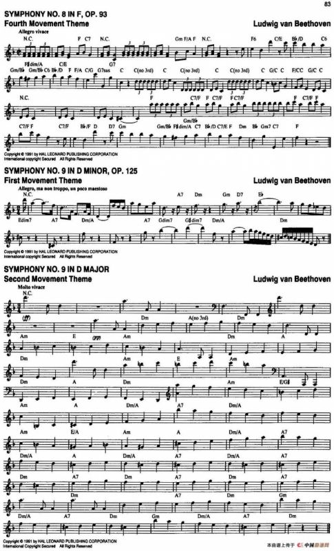 The Real Little Classical Fake Book（P81-100）