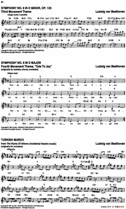 The Real Little Classical Fake Book（P81-100）