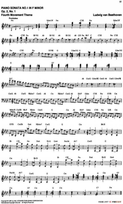 The Real Little Classical Fake Book（P61-80）