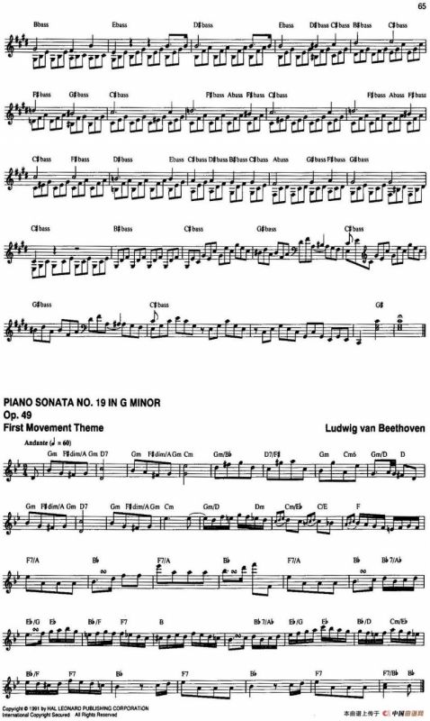 The Real Little Classical Fake Book（P61-80）