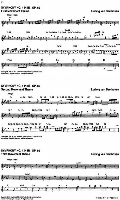 The Real Little Classical Fake Book（P61-80）