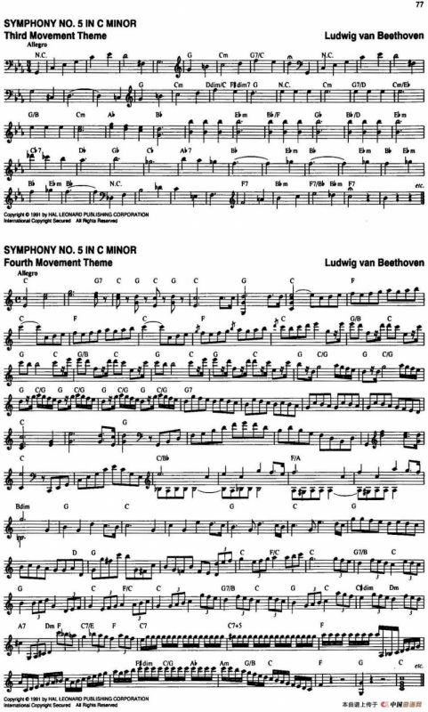 The Real Little Classical Fake Book（P61-80）