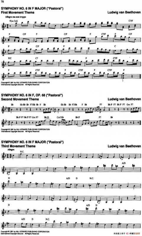 The Real Little Classical Fake Book（P61-80）