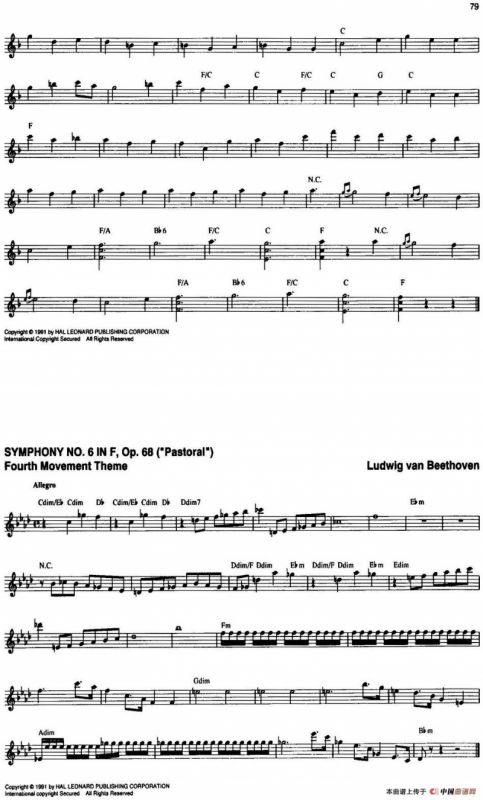 The Real Little Classical Fake Book（P61-80）