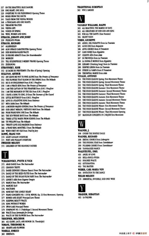 The Real Little Classical Fake Book（P1-20）