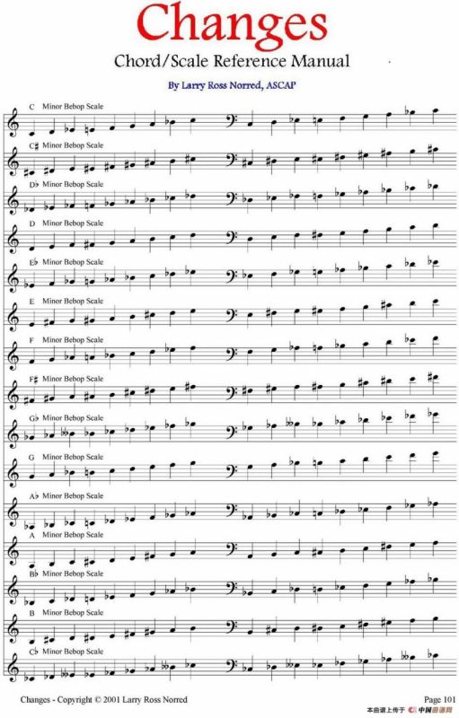 Changes（爵士乐和弦教材）（P101-125）