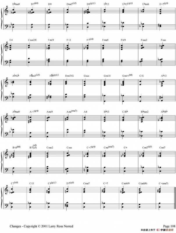 Changes（爵士乐和弦教材）（P101-125）