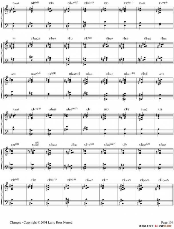 Changes（爵士乐和弦教材）（P101-125）