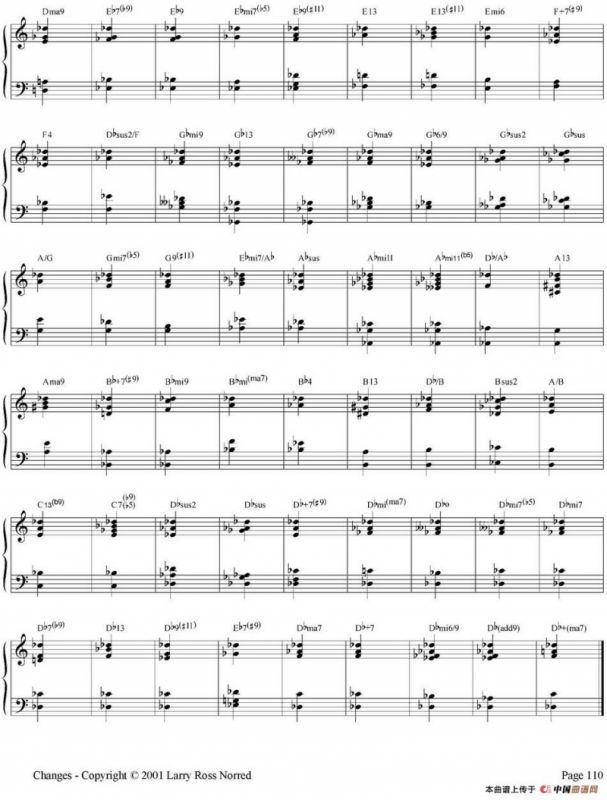 Changes（爵士乐和弦教材）（P101-125）