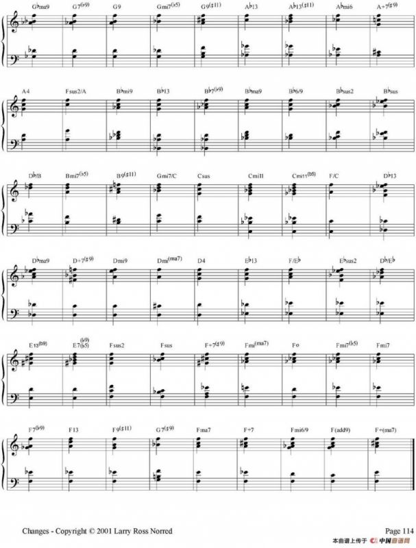 Changes（爵士乐和弦教材）（P101-125）