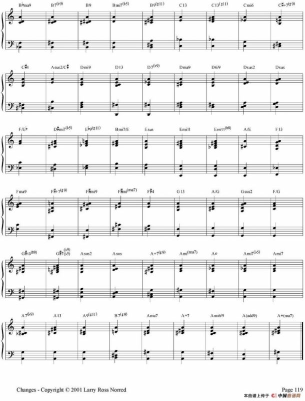 Changes（爵士乐和弦教材）（P101-125）