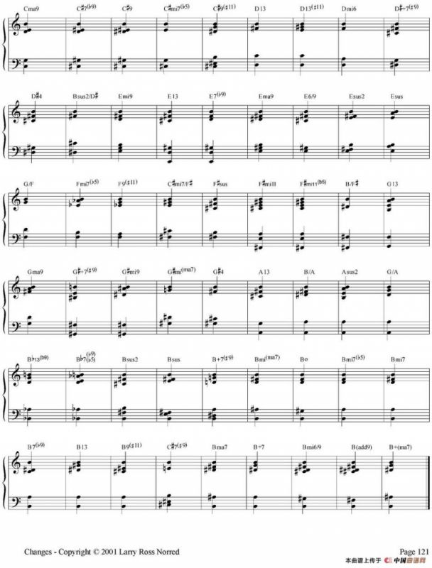 Changes（爵士乐和弦教材）（P101-125）