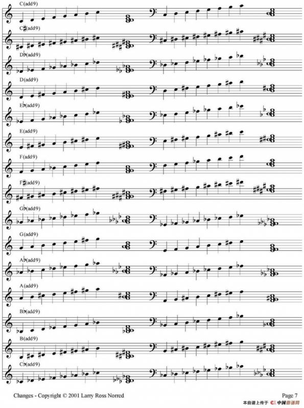 Changes（爵士乐和弦教材）（P1-20）