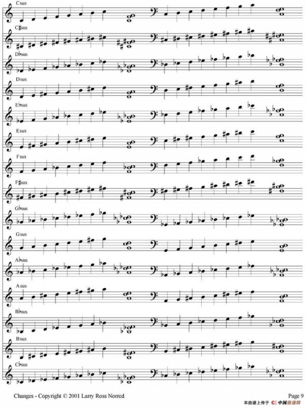 Changes（爵士乐和弦教材）（P1-20）