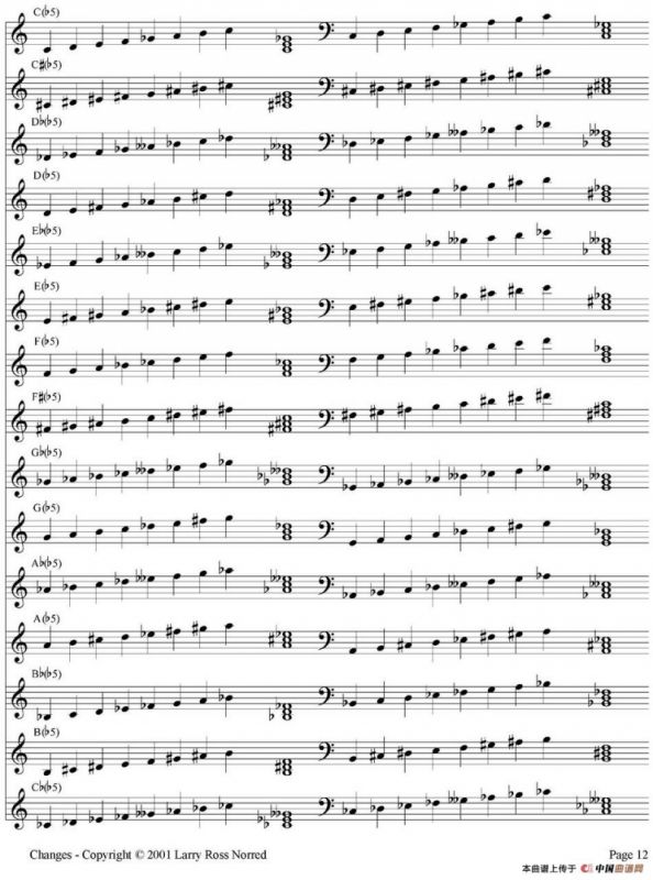 Changes（爵士乐和弦教材）（P1-20）