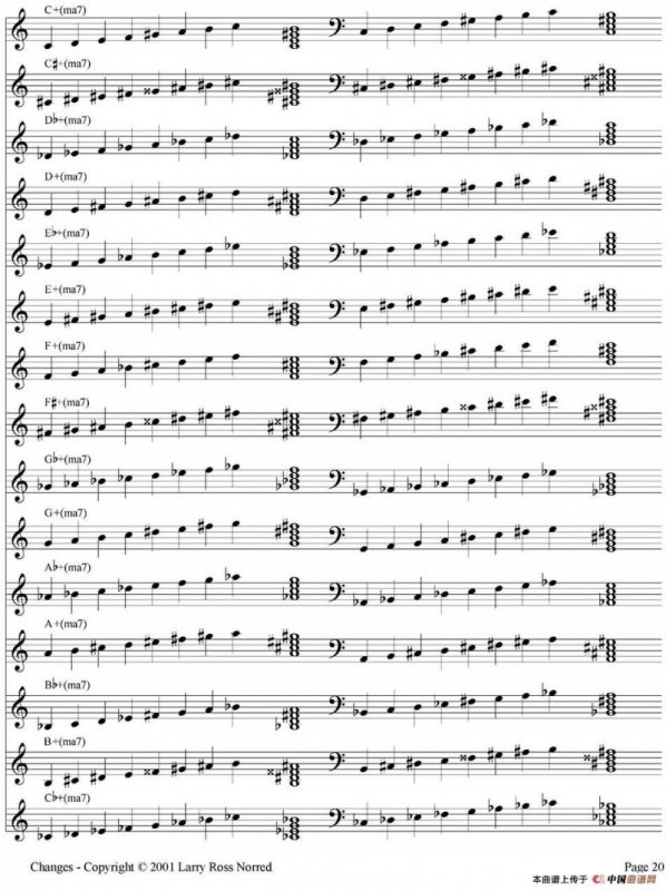 Changes（爵士乐和弦教材）（P1-20）