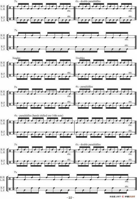 Thomas Lang - Creative Coordination（架子鼓双踩教程P26-50）