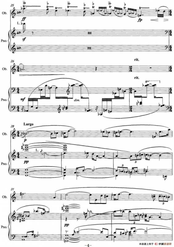 奏鸣曲（双簧管与钢琴）