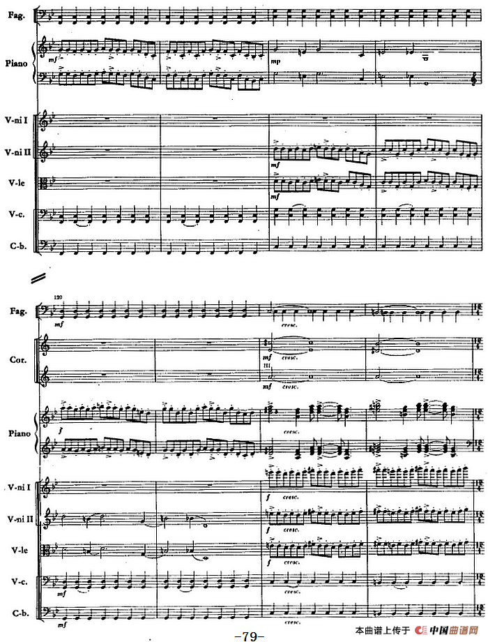 钢琴协奏曲《山林》第三乐章 山林的节日（总谱）