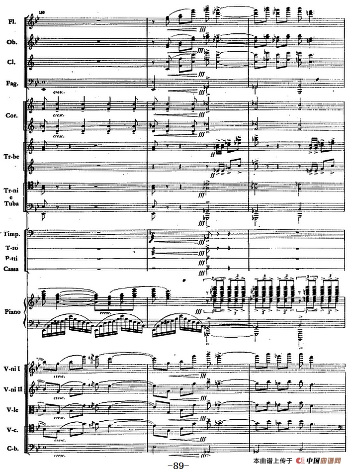 钢琴协奏曲《山林》第三乐章 山林的节日（总谱）