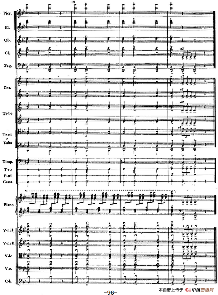 钢琴协奏曲《山林》第三乐章 山林的节日（总谱）