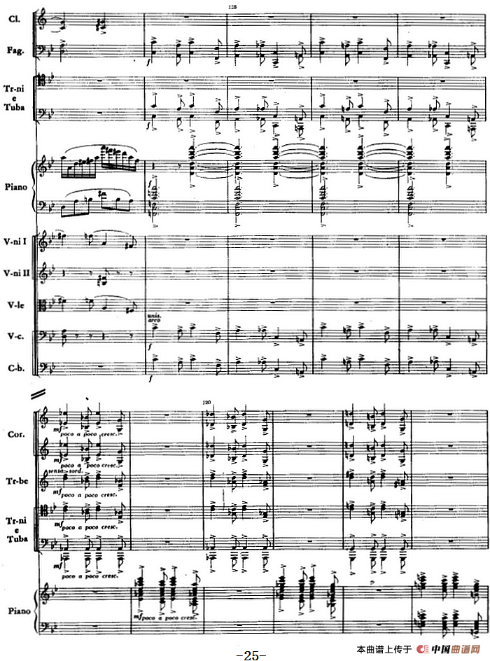 钢琴协奏曲《山林》第一乐章 山林的春天（总谱）