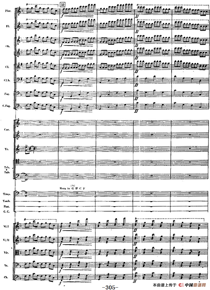 交响曲《长征》第五乐章 胜利会师（总谱P291——313）