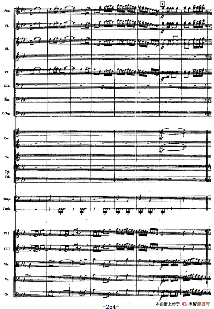 交响曲《长征》第五乐章 胜利会师（总谱P251——270）