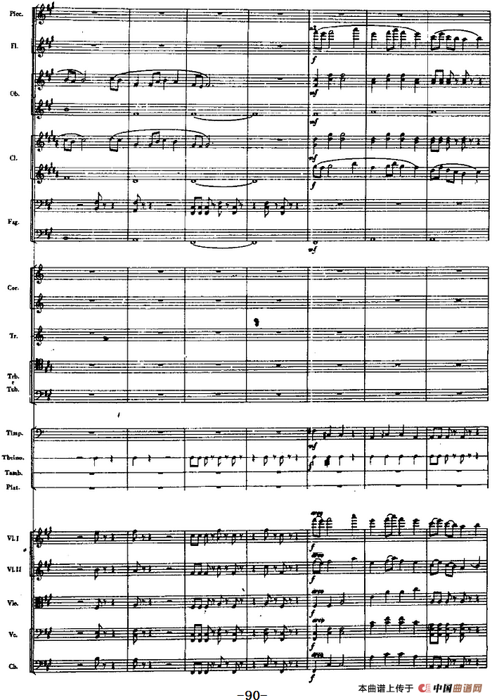 交响曲《长征》第二乐章 红军，各族人民的亲人（总谱P83——100）