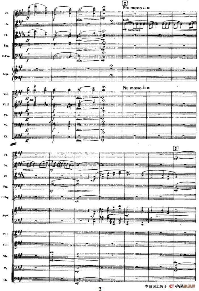 交响曲《长征》第一乐章 踏上征途（总谱P1——20）