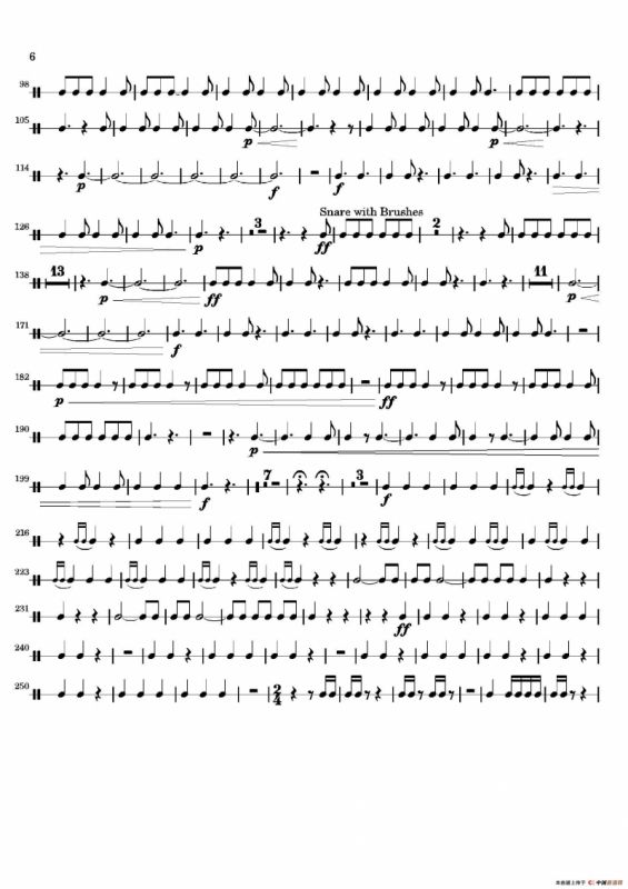 Movement（萨克斯四重奏与打击乐）（打击乐分谱）