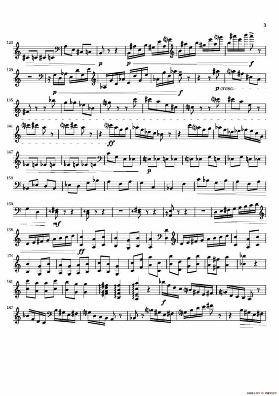 Movement（萨克斯四重奏与打击乐）（第二木琴分谱）