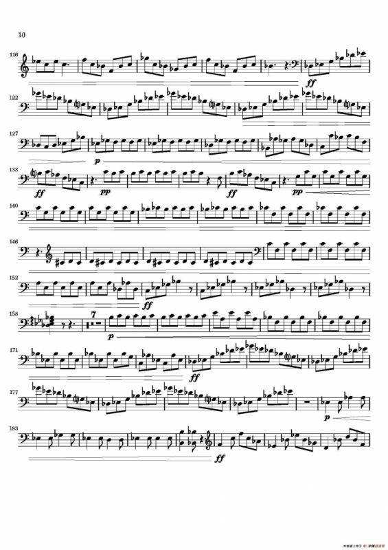 Movement（萨克斯四重奏与打击乐）（第二木琴分谱）