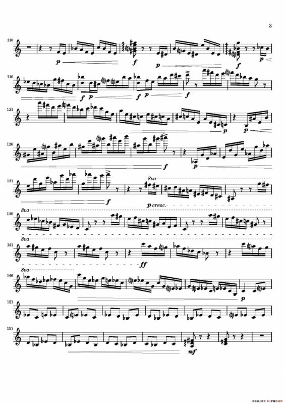 Movement（萨克斯四重奏与打击乐）（第一木琴分谱）