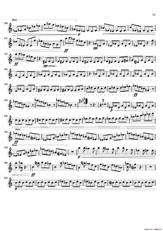 Movement（萨克斯四重奏与打击乐）（第一木琴分谱）