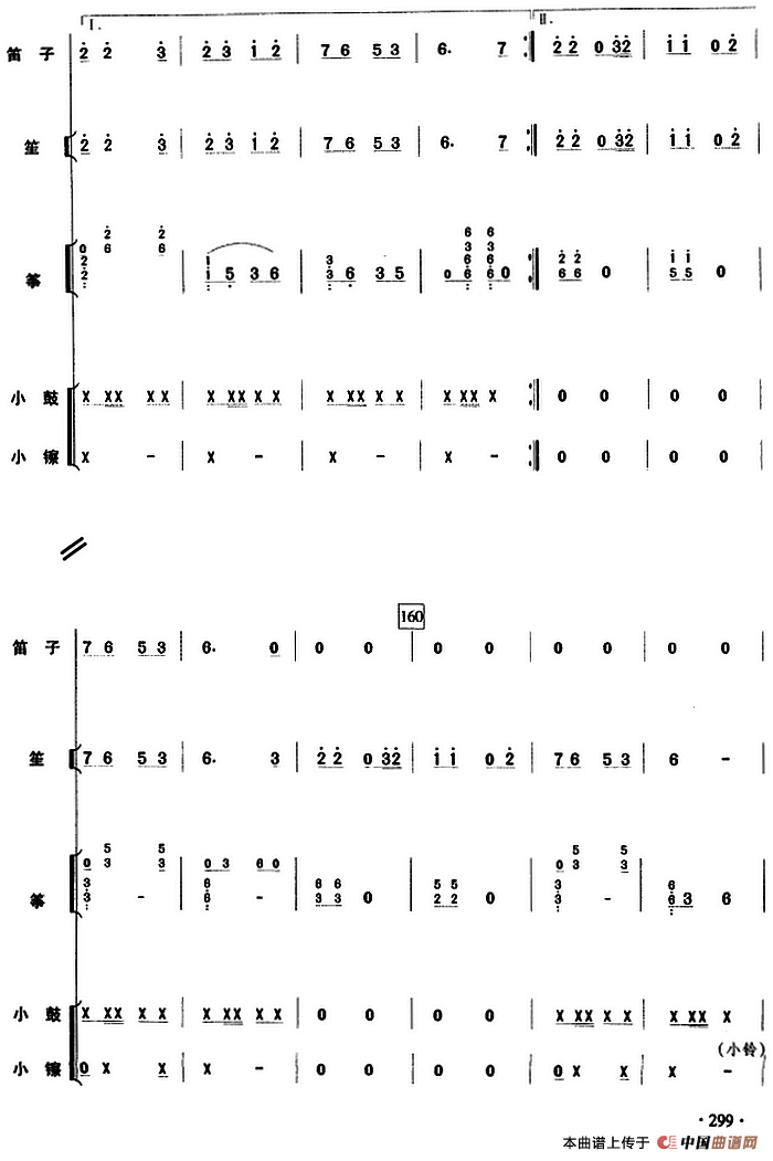 长城抒怀（民乐队总谱）