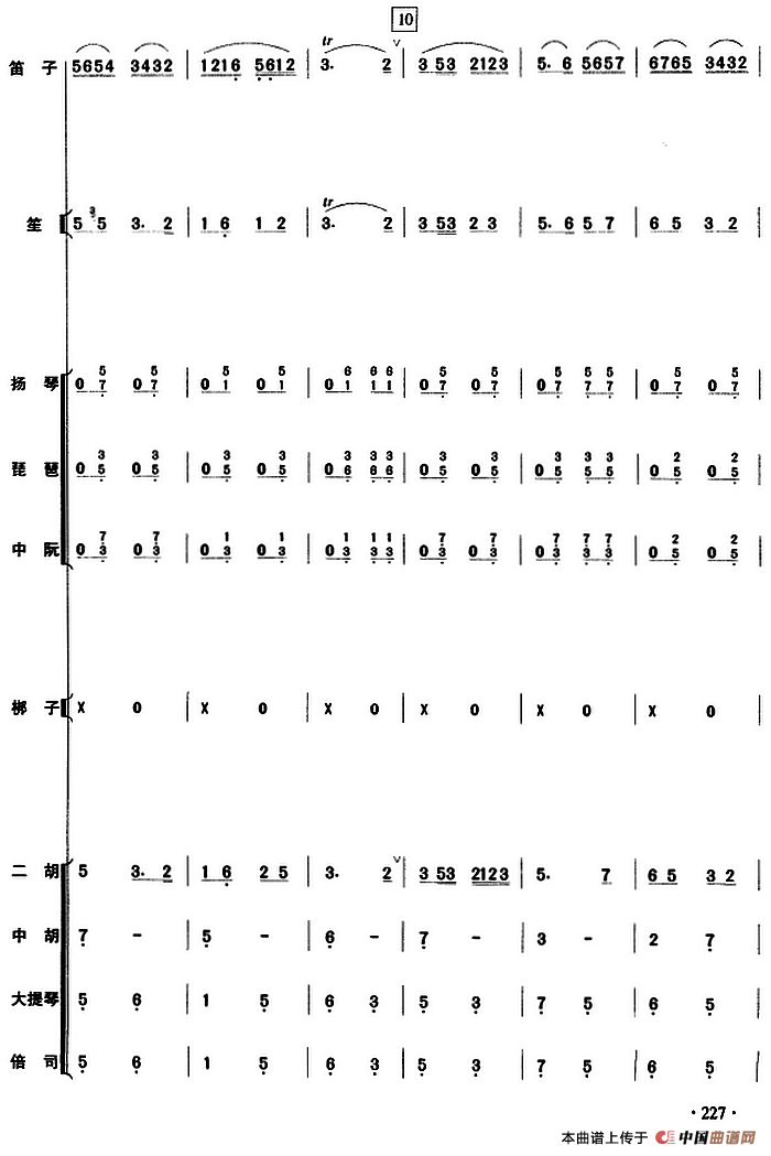 庆丰收（民乐队总谱）
