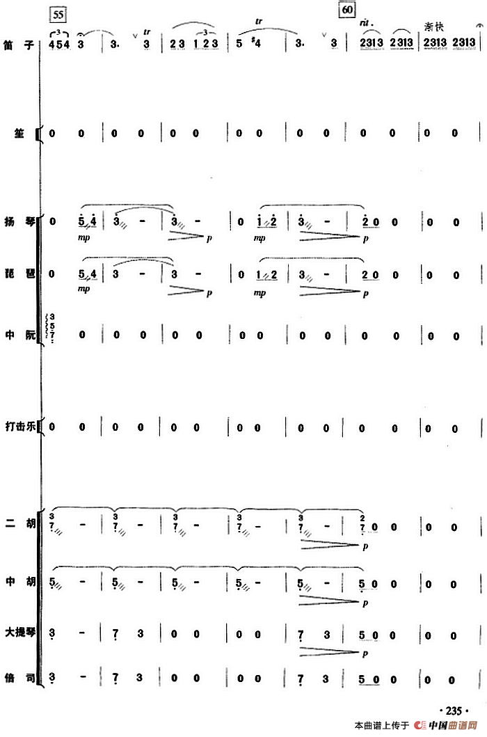 庆丰收（民乐队总谱）