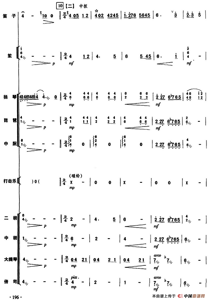 摘棉花（民乐队总谱）