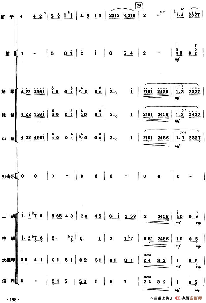 摘棉花（民乐队总谱）