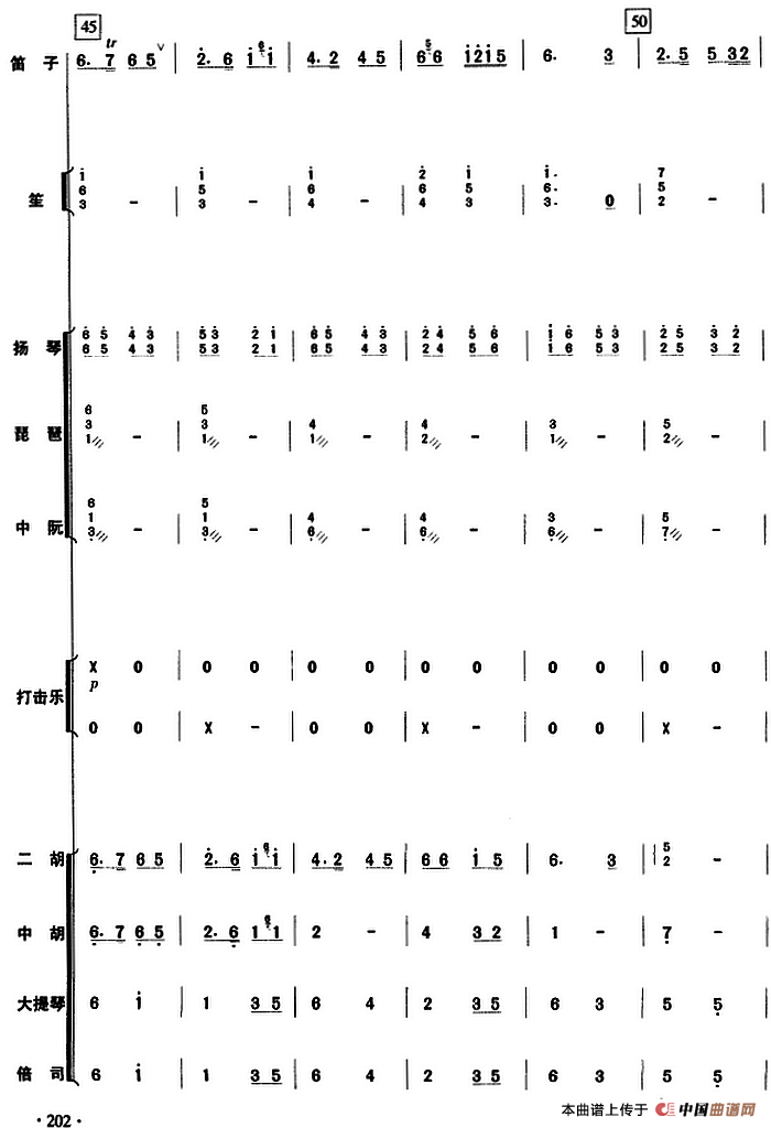 摘棉花（民乐队总谱）