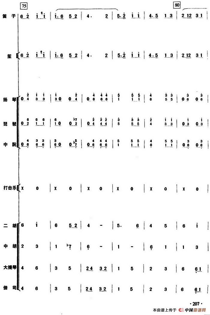 摘棉花（民乐队总谱）