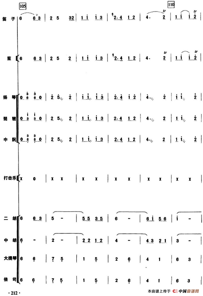 摘棉花（民乐队总谱）