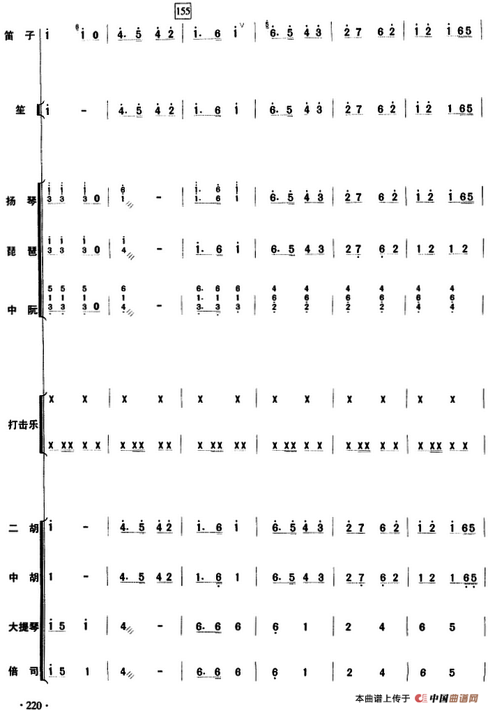 摘棉花（民乐队总谱）