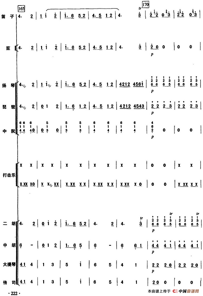 摘棉花（民乐队总谱）