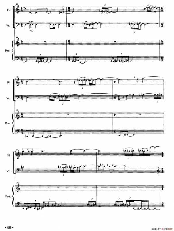 大风歌（长笛+大提琴+钢琴）