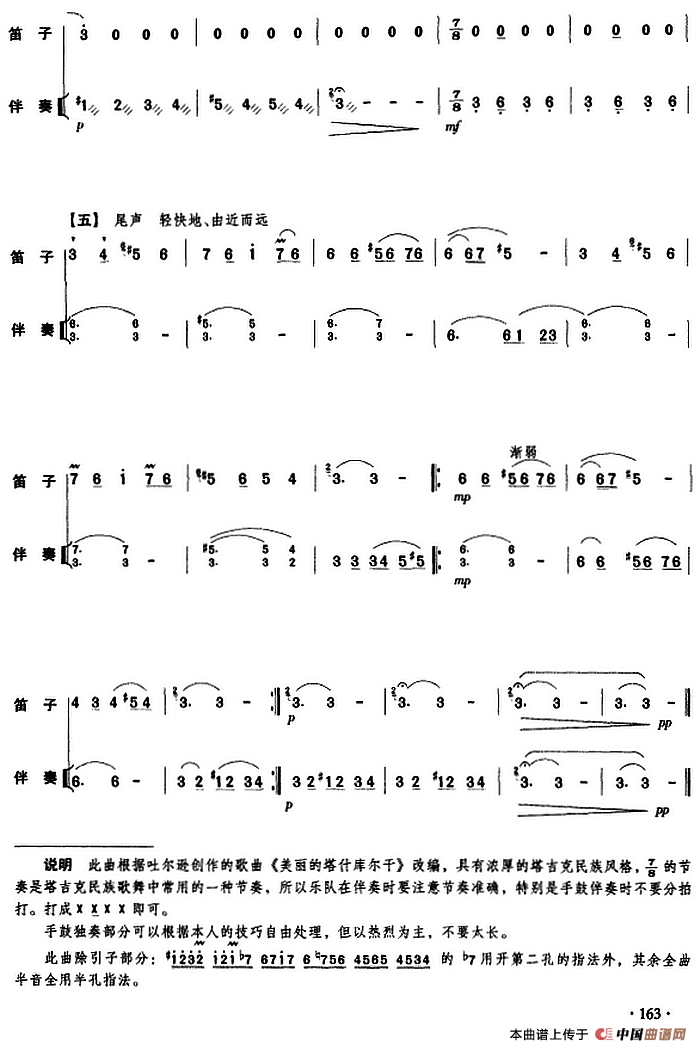 帕米尔的春天（民乐队总谱）